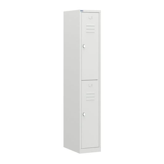 RH Series, Commercial Grade Steel 2-Tier Locker, Louver Vents, Banks of 1, 2, 3, or 4
