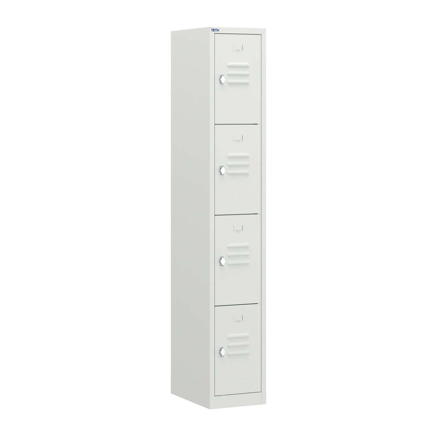 RH Series, Commercial Grade Steel 4-Tier Locker, Louver Vents, Banks of 1, 2, 3, or 4