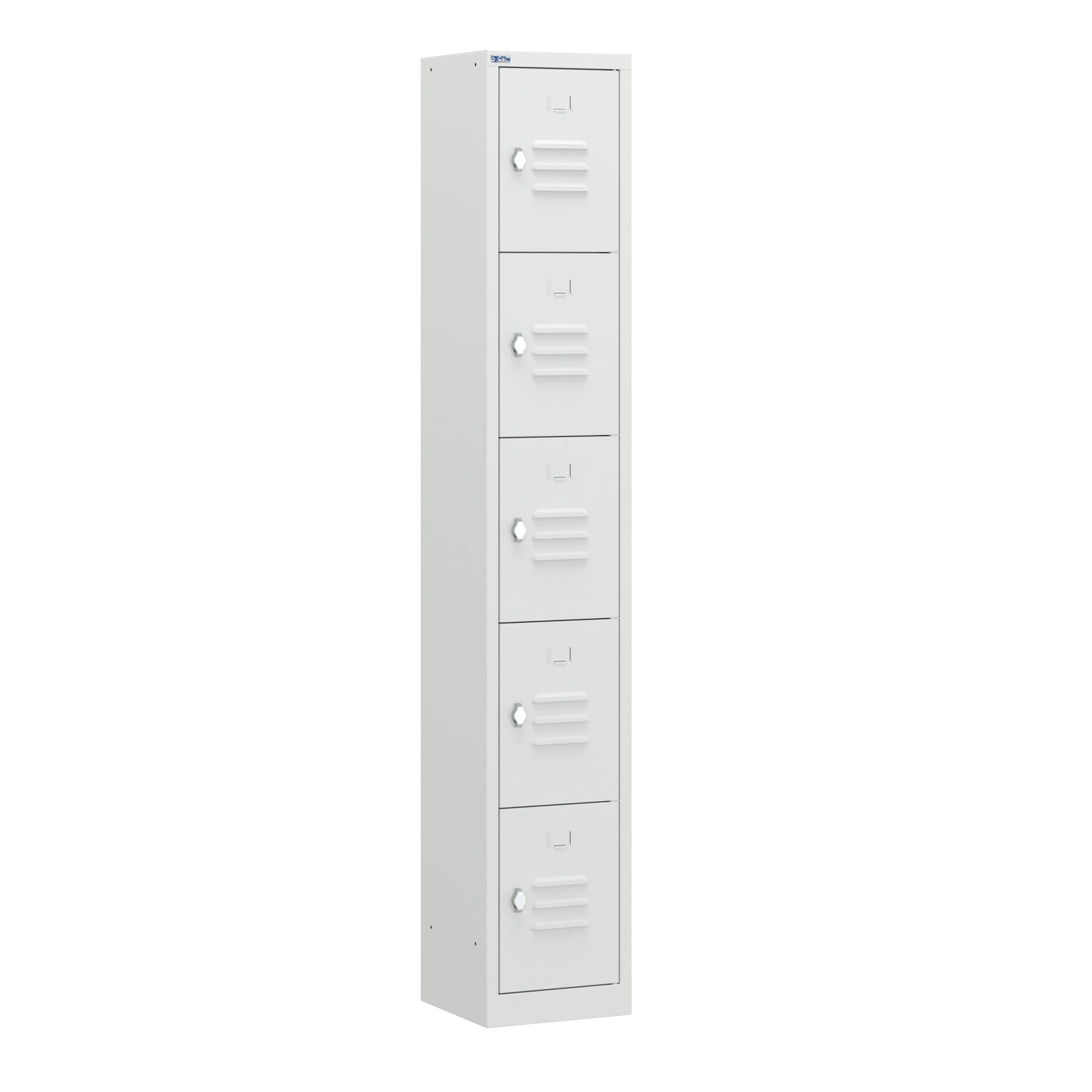 RH Series, Commercial Grade Steel 5-Tier Locker, Louver Vents, Banks of 1, 2, 3, or 4