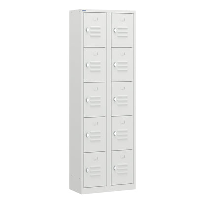 RH Series, Commercial Grade Steel 5-Tier Locker, Louver Vents, Banks of 1, 2, 3, or 4