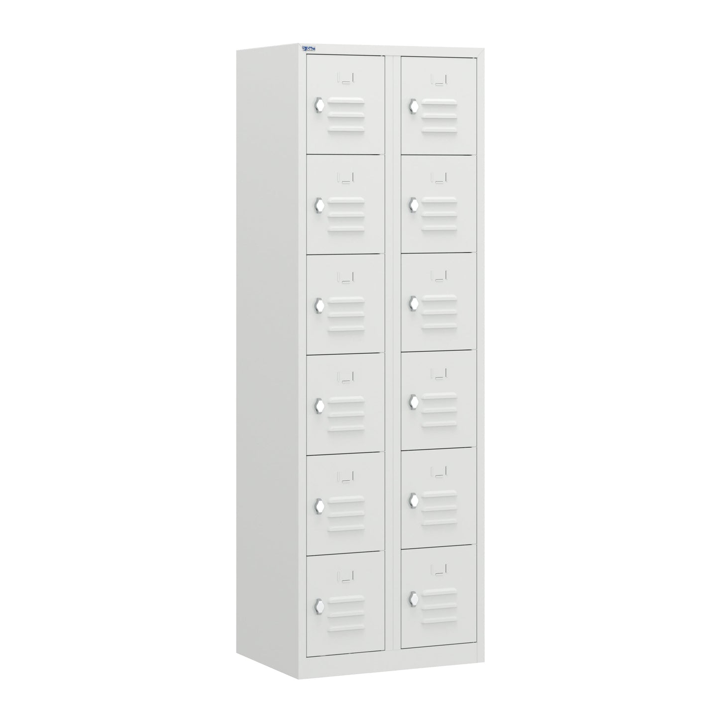 RH Series, Commercial Grade Steel 6-Tier Locker, Louver Vents, Banks of 1, 2, 3, or 4