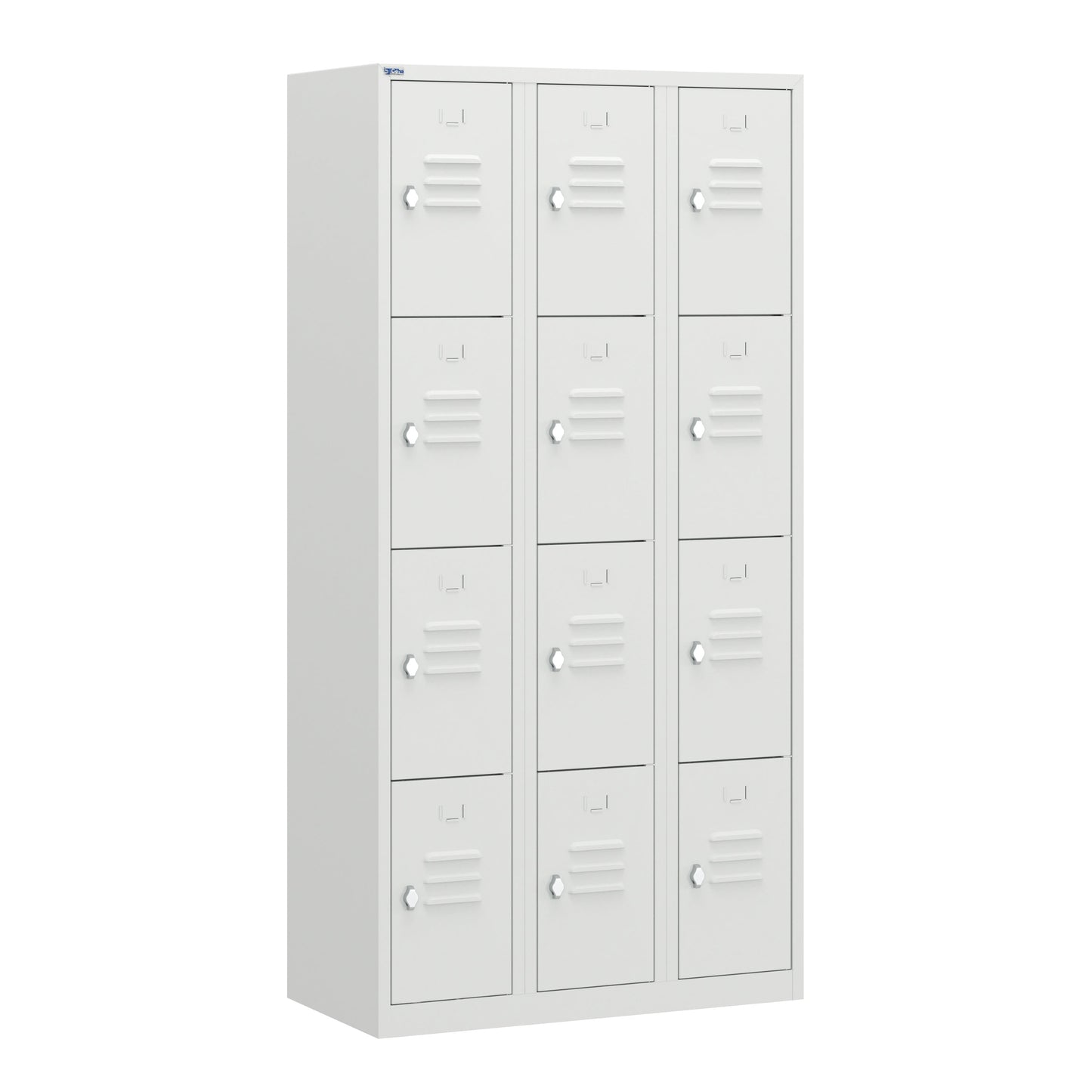 RH Series, Commercial Grade Steel 4-Tier Locker, Louver Vents, Banks of 1, 2, 3, or 4
