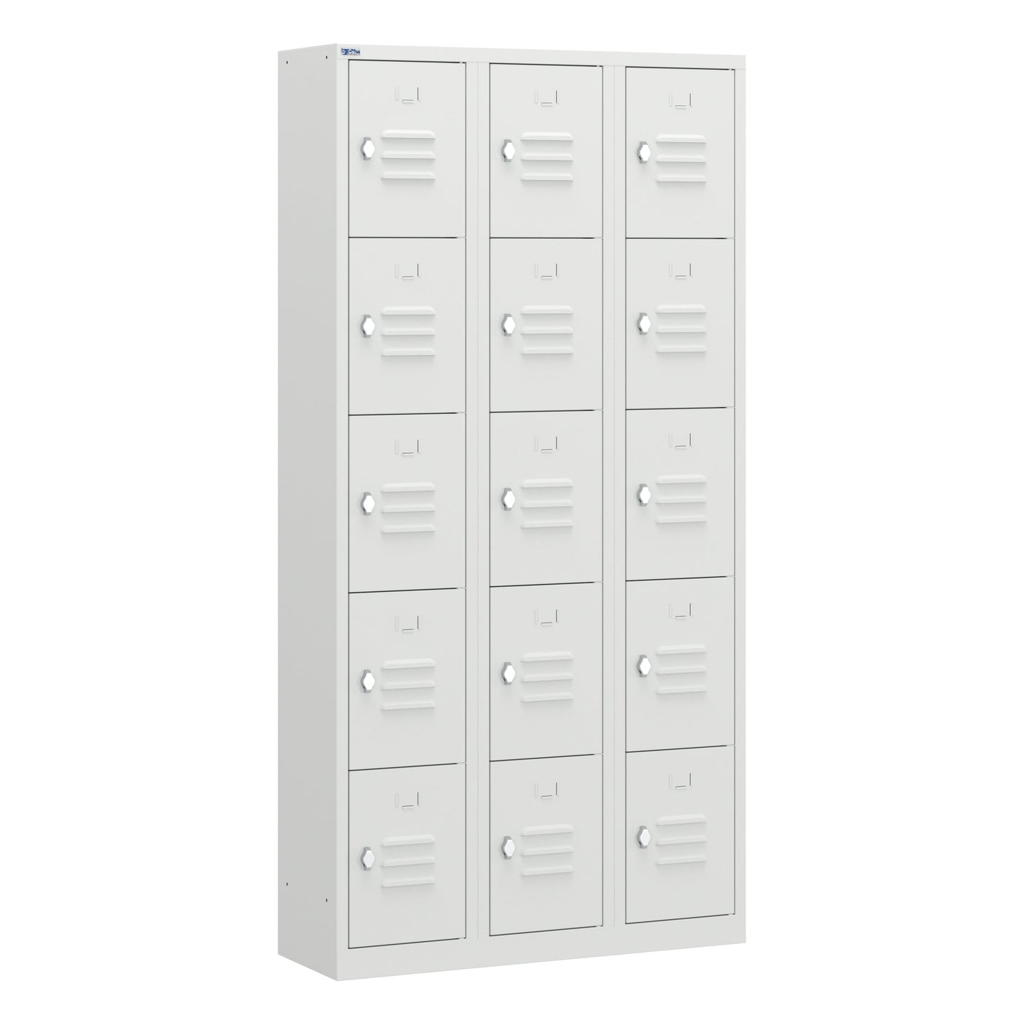 RH Series, Commercial Grade Steel 5-Tier Locker, Louver Vents, Banks of 1, 2, 3, or 4