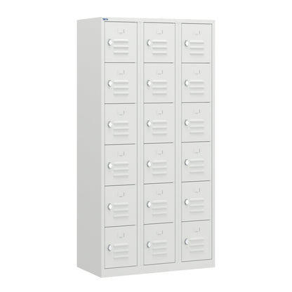 RH Series, Commercial Grade Steel 6-Tier Locker, Louver Vents, Banks of 1, 2, 3, or 4