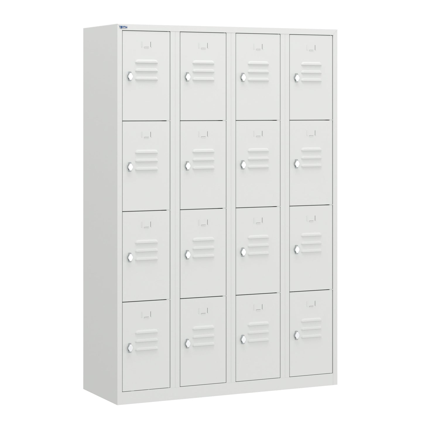 RH Series, Commercial Grade Steel 4-Tier Locker, Louver Vents, Banks of 1, 2, 3, or 4