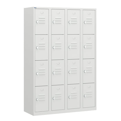 RH Series, Commercial Grade Steel 4-Tier Locker, Louver Vents, Banks of 1, 2, 3, or 4