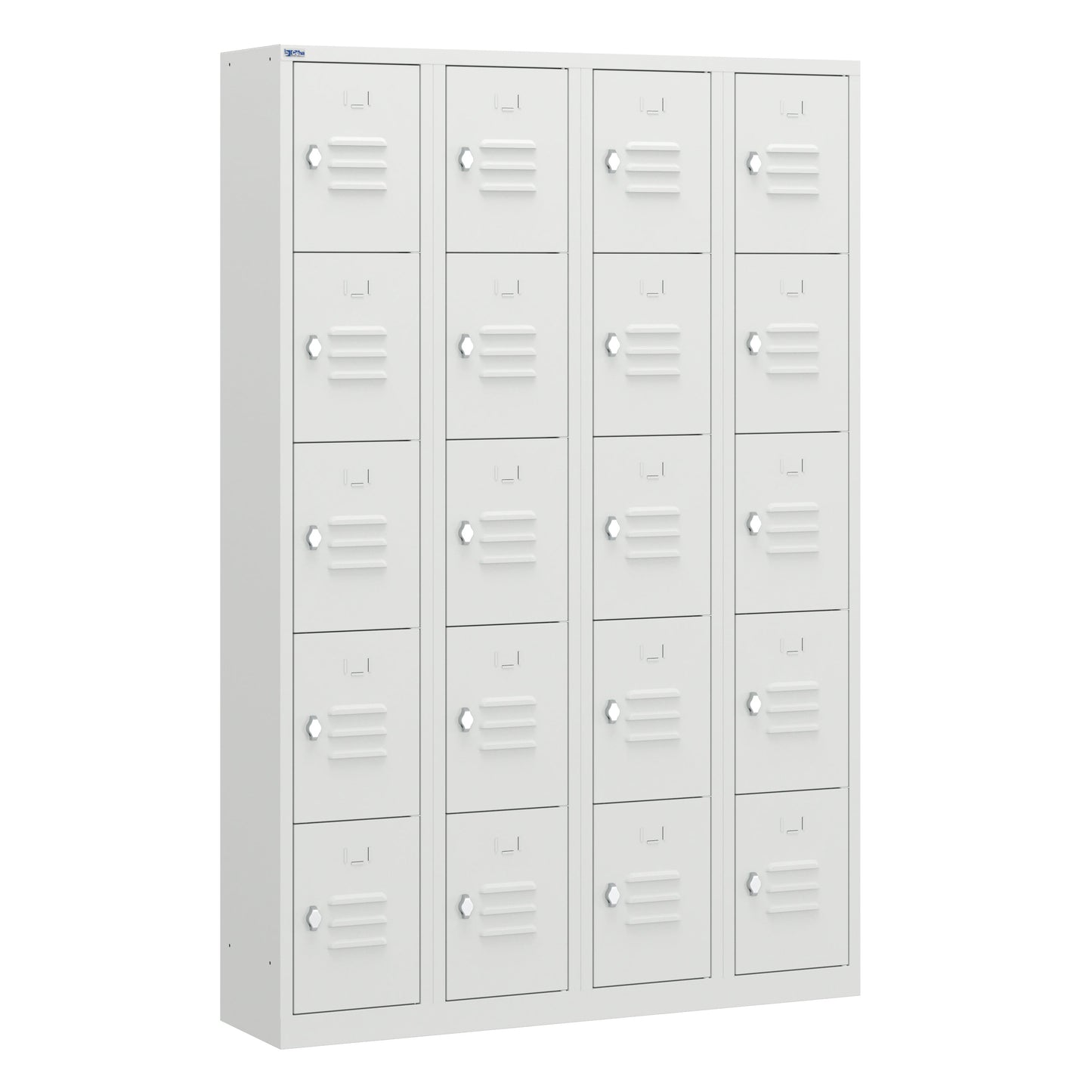 RH Series, Commercial Grade Steel 5-Tier Locker, Louver Vents, Banks of 1, 2, 3, or 4