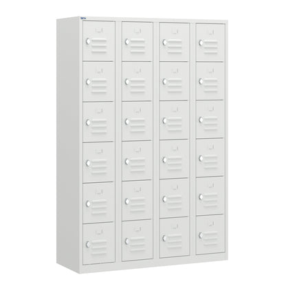 RH Series, Commercial Grade Steel 6-Tier Locker, Louver Vents, Banks of 1, 2, 3, or 4