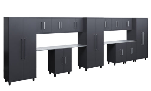 Prestige Series 14pc Cabinet Set with Base, Wall Cabinets and 36" Lockers