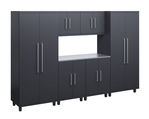 Prestige Series 7pc Cabinet Set with Base, Wall Cabinets and 36" Lockers