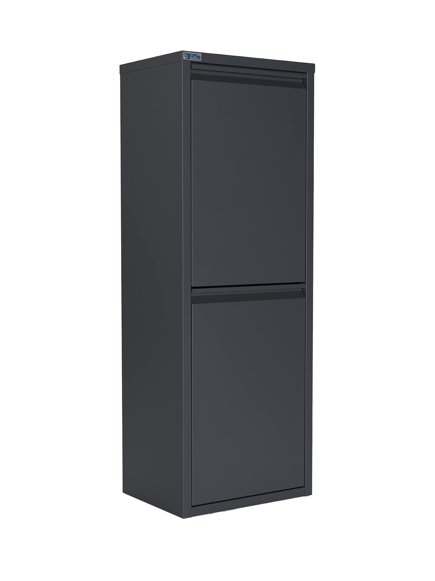 Metal Tilt-Out Storage Cabinet – 2-Tier Wall-Mount Organizer | 13” & 24” Width Options
