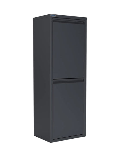 Metal Tilt-Out Storage Cabinet – 2-Tier Wall-Mount Organizer | 13” & 24” Width Options