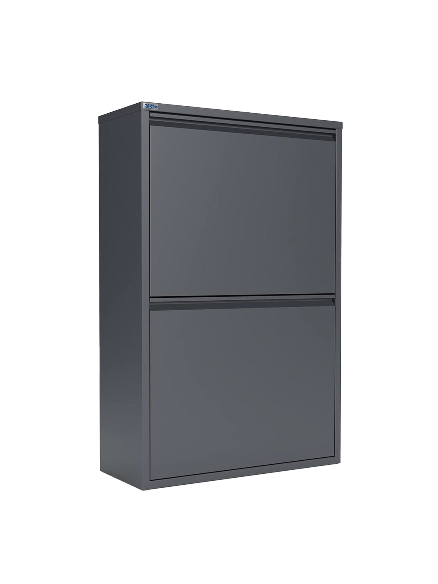 Metal Tilt-Out Storage Cabinet – 2-Tier Wall-Mount Organizer | 13” & 24” Width Options
