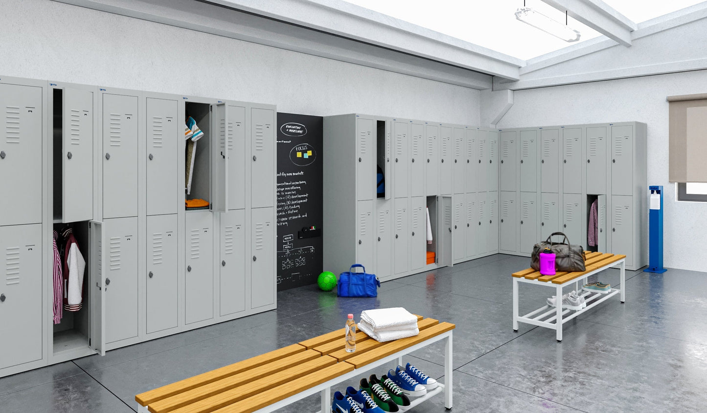 Flat-Packed Lockers – 1 & 2 Tier | Main & Add-On Units for Expandable Rows - BDS Series