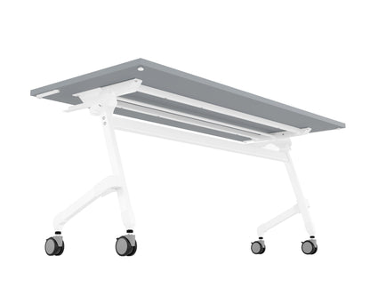 Flip-Top Training Table – Folding Desk with Locking Wheels | Multiple Top & Frame Colors
