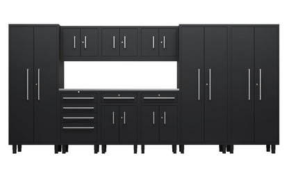 Core Plus Series 10pc Cabinet Set with Base, Split, Tool Drawer, Wall Cabinets and 30" Lockers