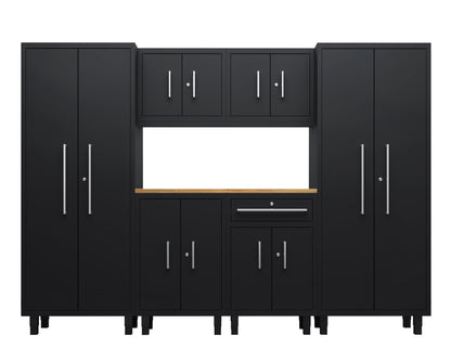 Core Plus Series 7pc Cabinet Set with Base, Split, Wall Cabinets and 30" Lockers