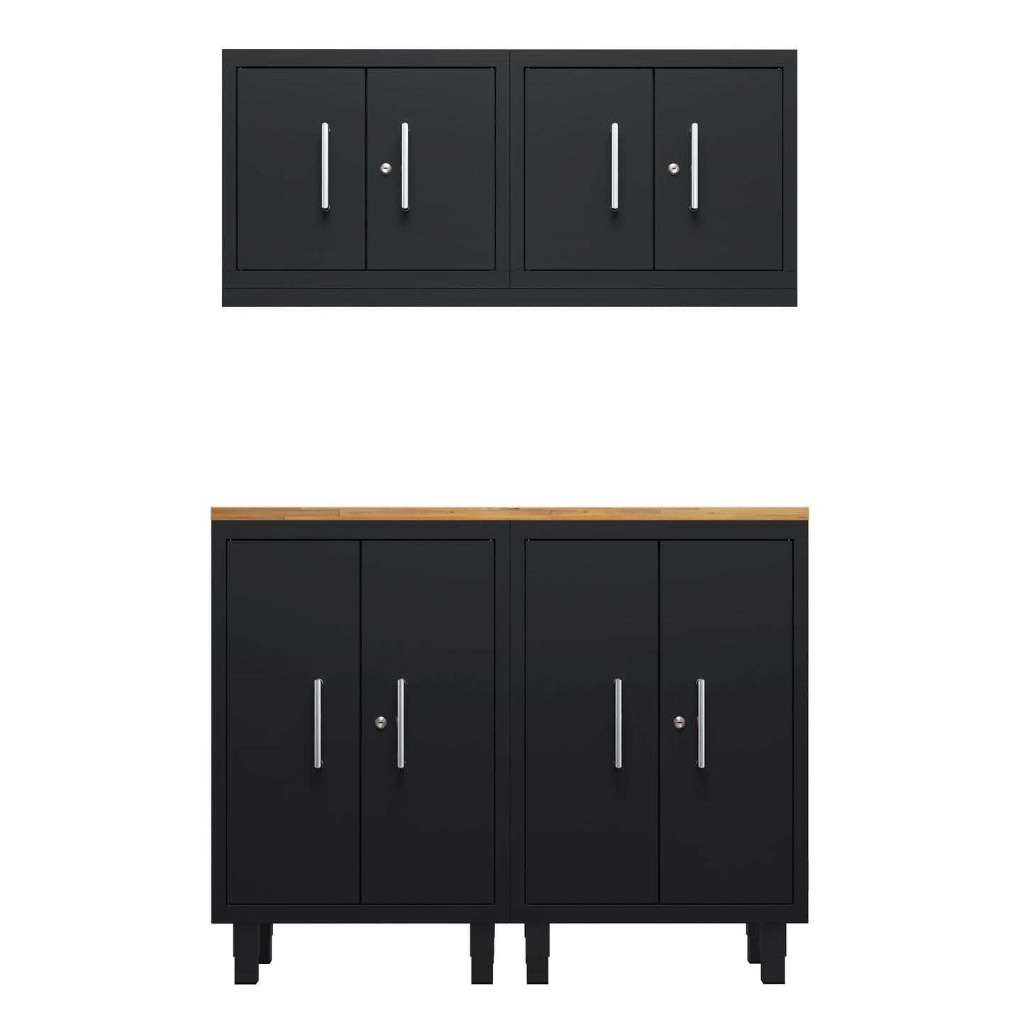 Core Plus Series 5pc Cabinet Set with Base and Wall Cabinets
