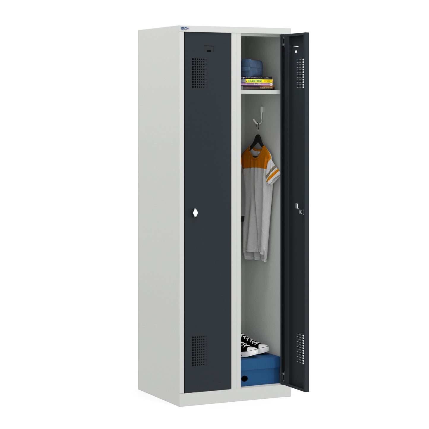 NH Series 1-Tier Premium Steel Locker with Front Vents, Heavy Duty