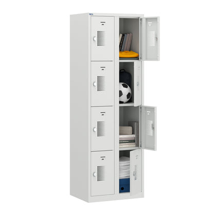 NH Series 4-Tier Premium Steel Locker with Front Vents, Heavy Duty