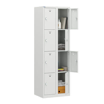 VH Series Premium Steel 4-Tier Lockers, Rear Ventilated