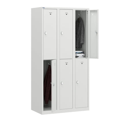 PH Series Premium Steel 2-Tier Lockers, Rear Ventilated, Name Plate Holder