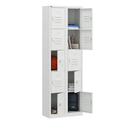 RH Series, Commercial Grade Steel 5-Tier Locker, Louver Vents, Banks of 1, 2, 3, or 4