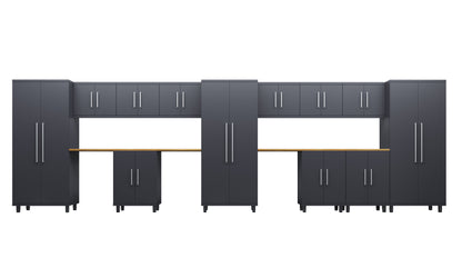 Prestige Series 14pc Cabinet Set with Base, Wall Cabinets and 36" Lockers