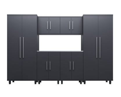 Prestige Series 7pc Cabinet Set with Base, Wall Cabinets and 36" Lockers