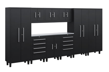 Core Plus Series 10pc cabinet set with Base, Tool Drawer, Wall and 30" Locker Cabinets