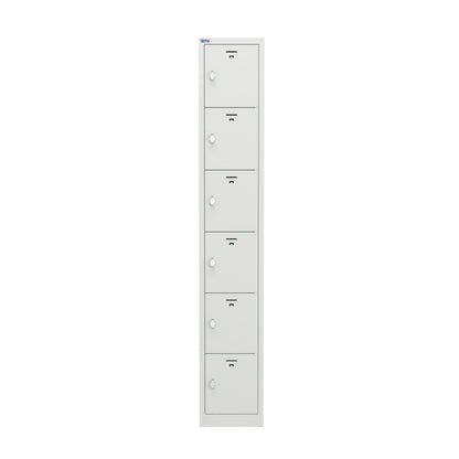 VH Series Premium Steel 6-Tier Lockers, Rear Ventilated