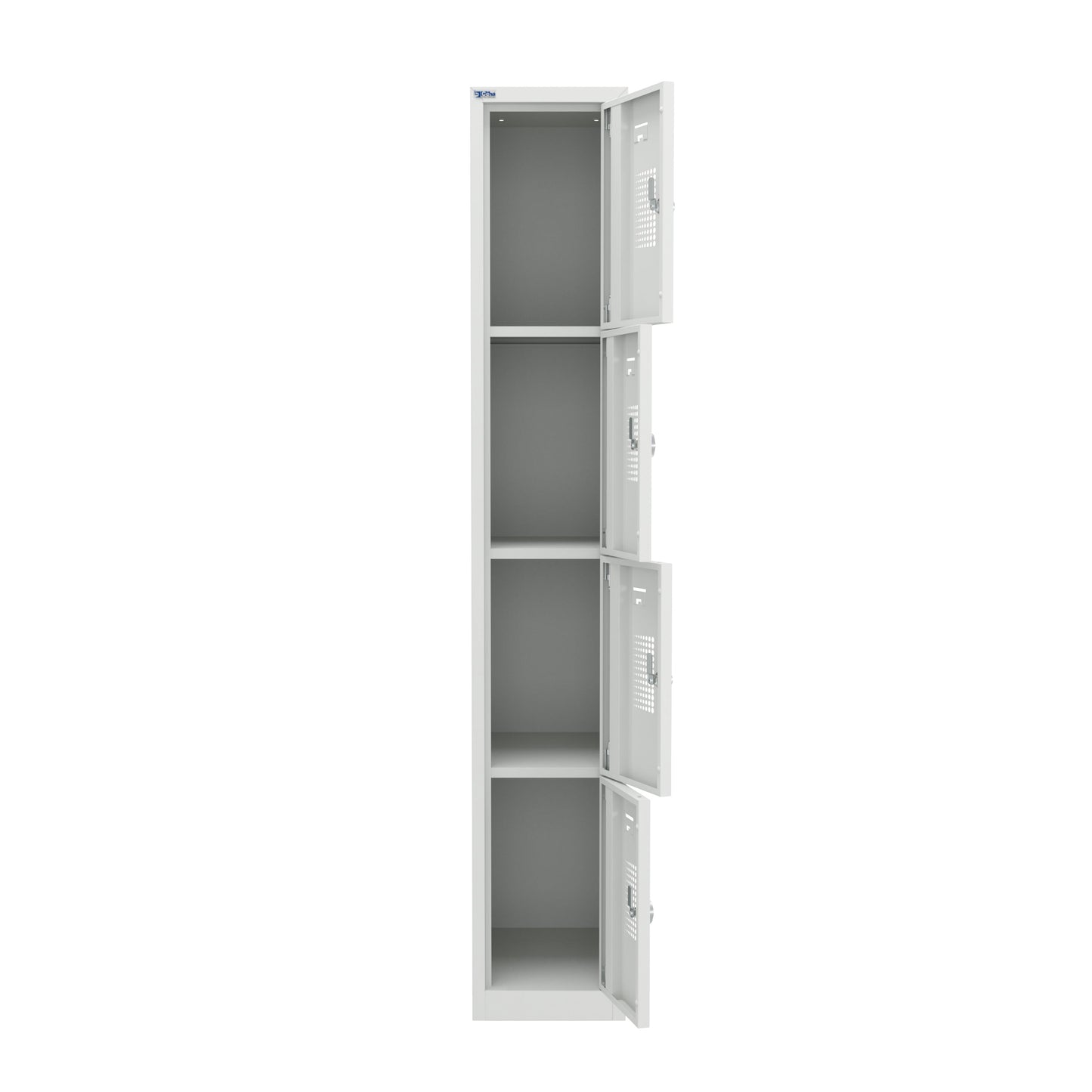 NH Series 4-Tier Premium Steel Locker with Front Vents, Heavy Duty