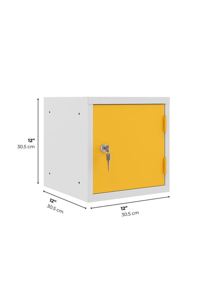 Stackable Cube Lockers, OKK Series, Lockable, 12" & 15", Multi-Color
