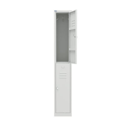 RH Series, Commercial Grade Steel 2-Tier Locker, Louver Vents, Banks of 1, 2, 3, or 4