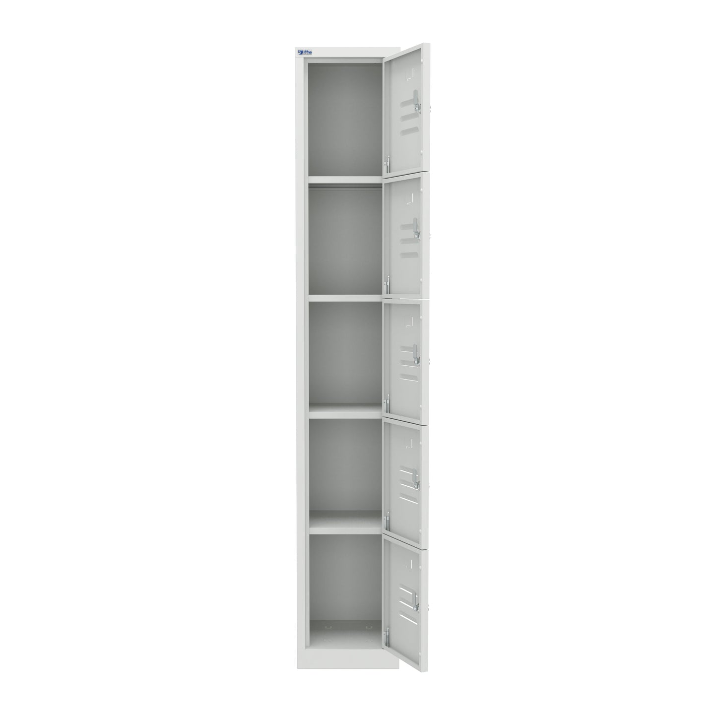 RH Series, Commercial Grade Steel 5-Tier Locker, Louver Vents, Banks of 1, 2, 3, or 4