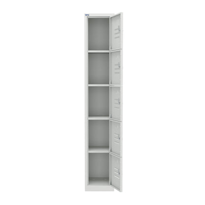 RH Series, Commercial Grade Steel 5-Tier Locker, Louver Vents, Banks of 1, 2, 3, or 4