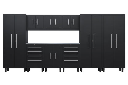 Core Plus Series 10pc cabinet set with Base, Tool Drawer, Wall and 30" Locker Cabinets