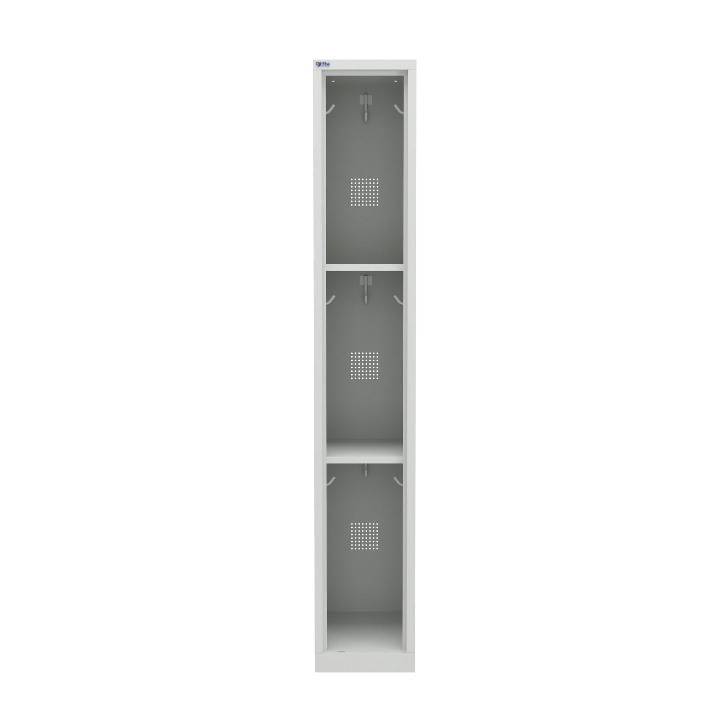 VH Series Premium Steel 3-Tier Lockers, Rear Ventilated