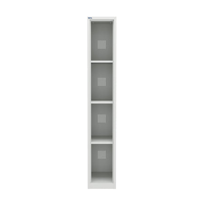 PH Series Premium Steel 4-Tier Lockers, Rear Ventilated, Name Plate Holder
