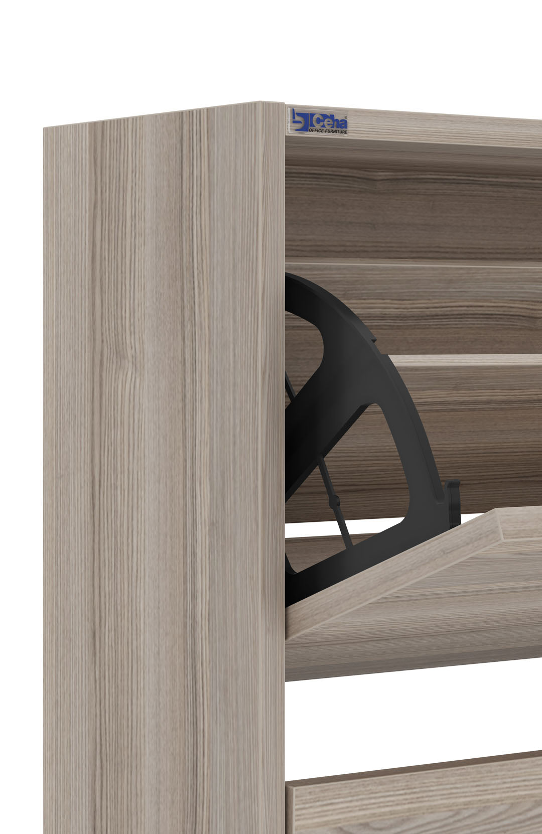 3-Tier Wooden Shoe Cabinet