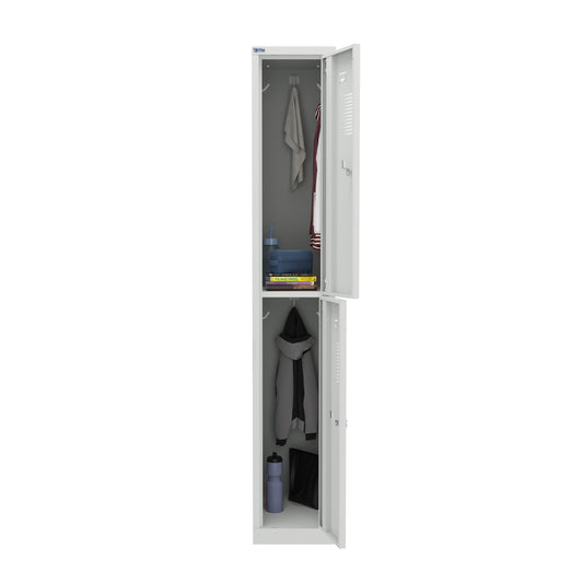 NH Series 2-Tier Premium Steel Locker with Front Vents, Heavy Duty