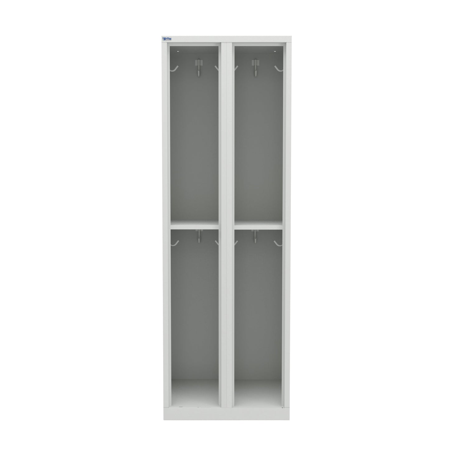 NH Series 2-Tier Premium Steel Locker with Front Vents, Heavy Duty