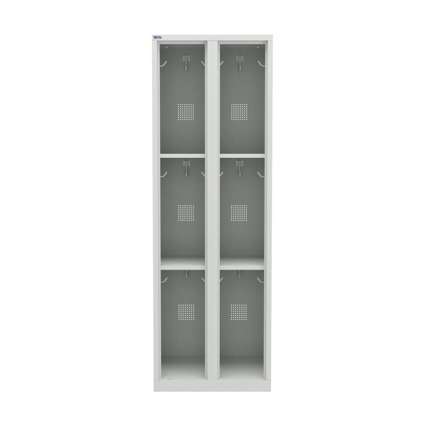 VH Series Premium Steel 3-Tier Lockers, Rear Ventilated
