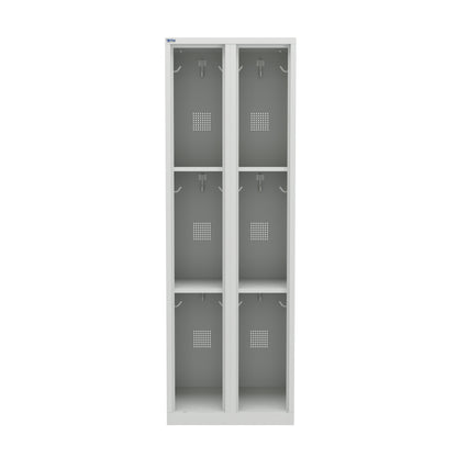 PH Series Premium Steel 3-Tier Lockers, Rear Ventilated, Name Plate Holder