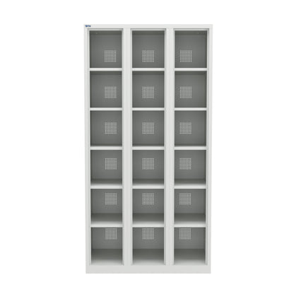 VH Series Premium Steel 6-Tier Lockers, Rear Ventilated