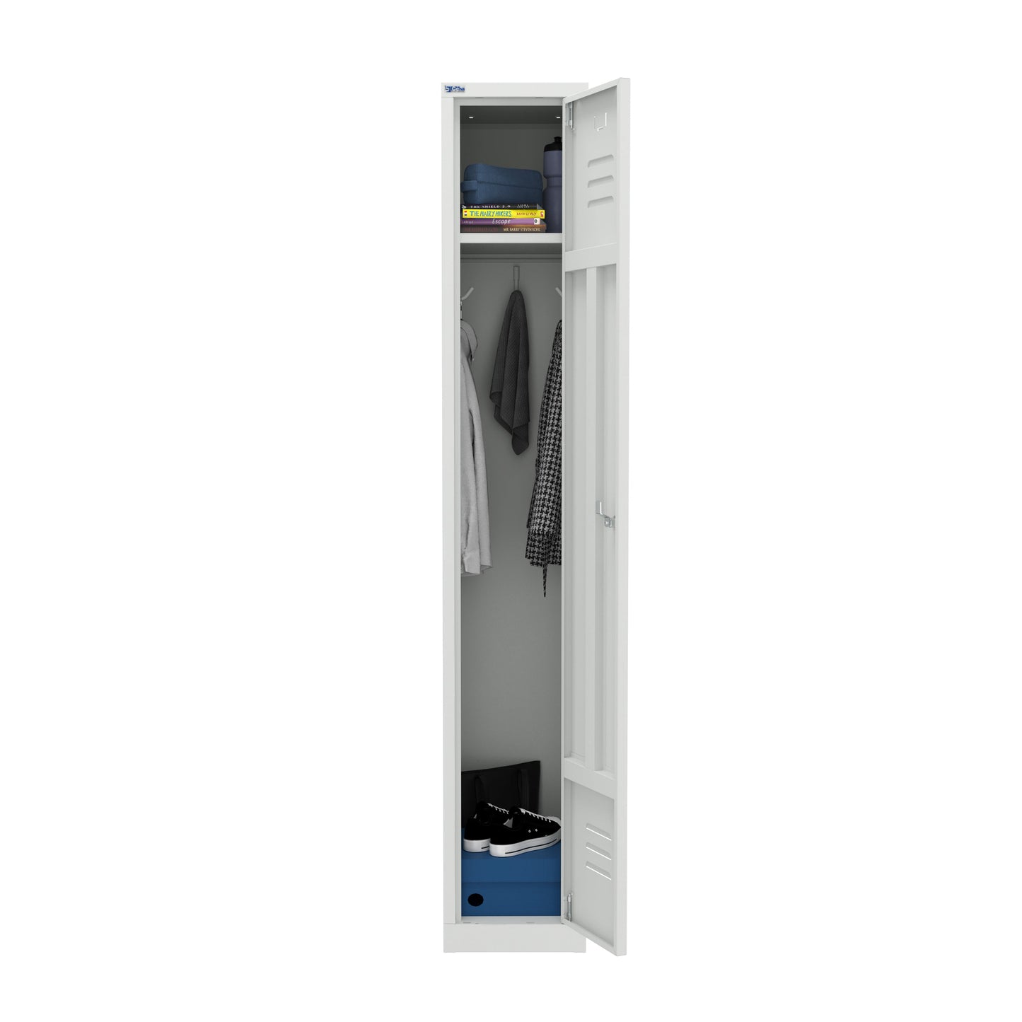 RH Series, Commercial Grade Steel 1-Tier Locker, Louver Vents, Banks of 1, 2, 3, or 4