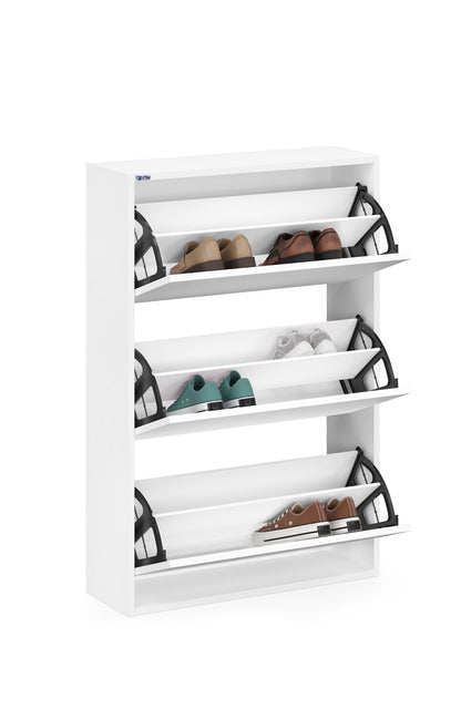 3-Tier Wooden Shoe Cabinet
