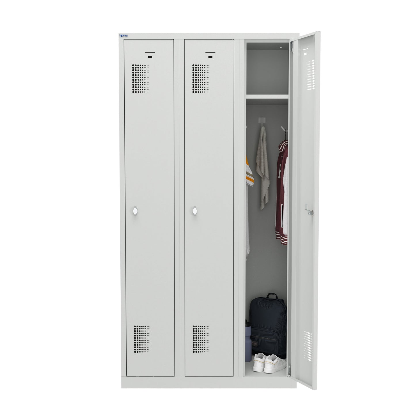 NH Series 1-Tier Premium Steel Locker with Front Vents, Heavy Duty