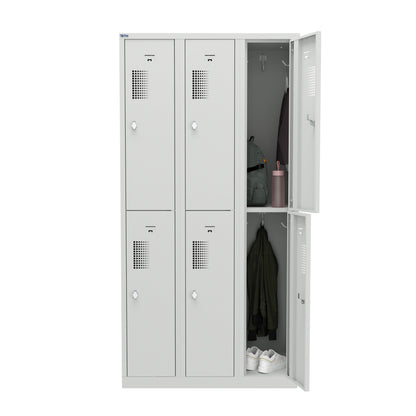 NH Series 2-Tier Premium Steel Locker with Front Vents, Heavy Duty