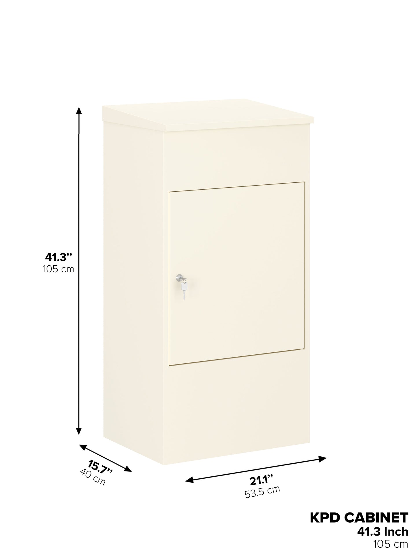 Lockable Outdoor Parcel Drop Box – Secure Package Locker with Protective Overhang | Multiple Sizes & Colors - KPD Series